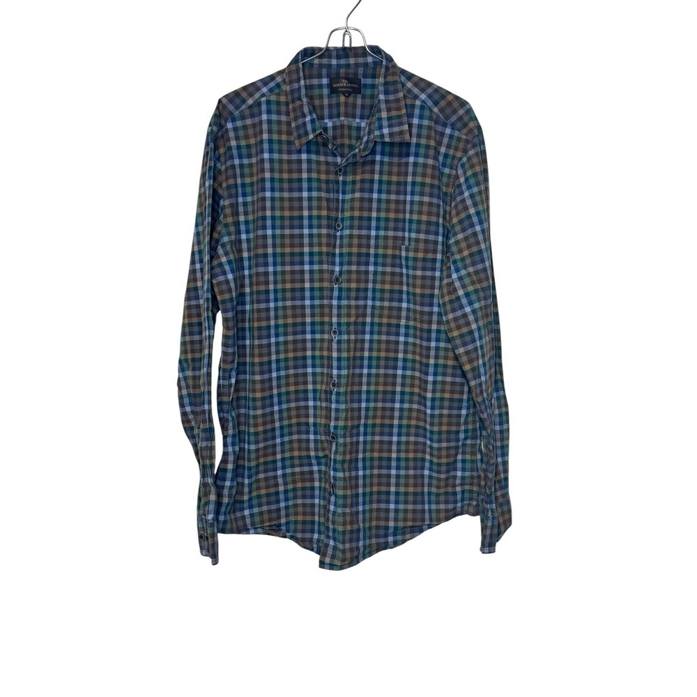 Rodd & Gunn Men's Shirt Slim Fit Checkered Button Up Long Sleeve‎ Cotton Medium